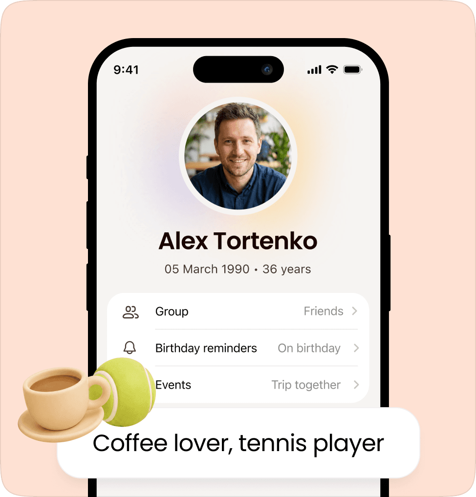 Store details about your contacts